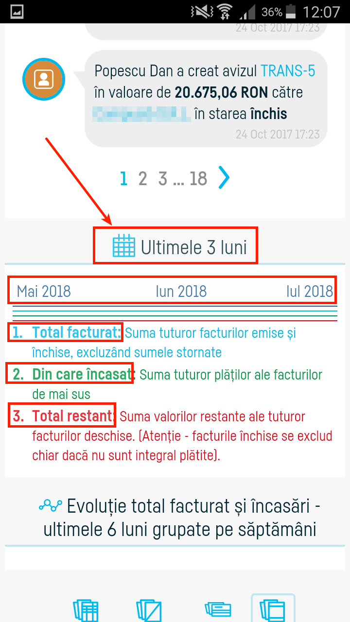 Gestiunea facturilor / documentelor - pasul 3