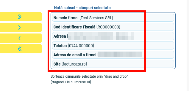 Notă de subsol documente - pasul 4