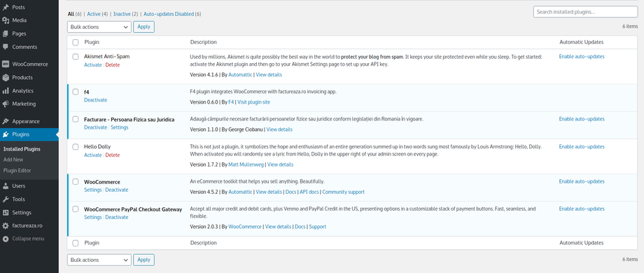 Configurare woocommerce pentru persoane juridice - pasul 3