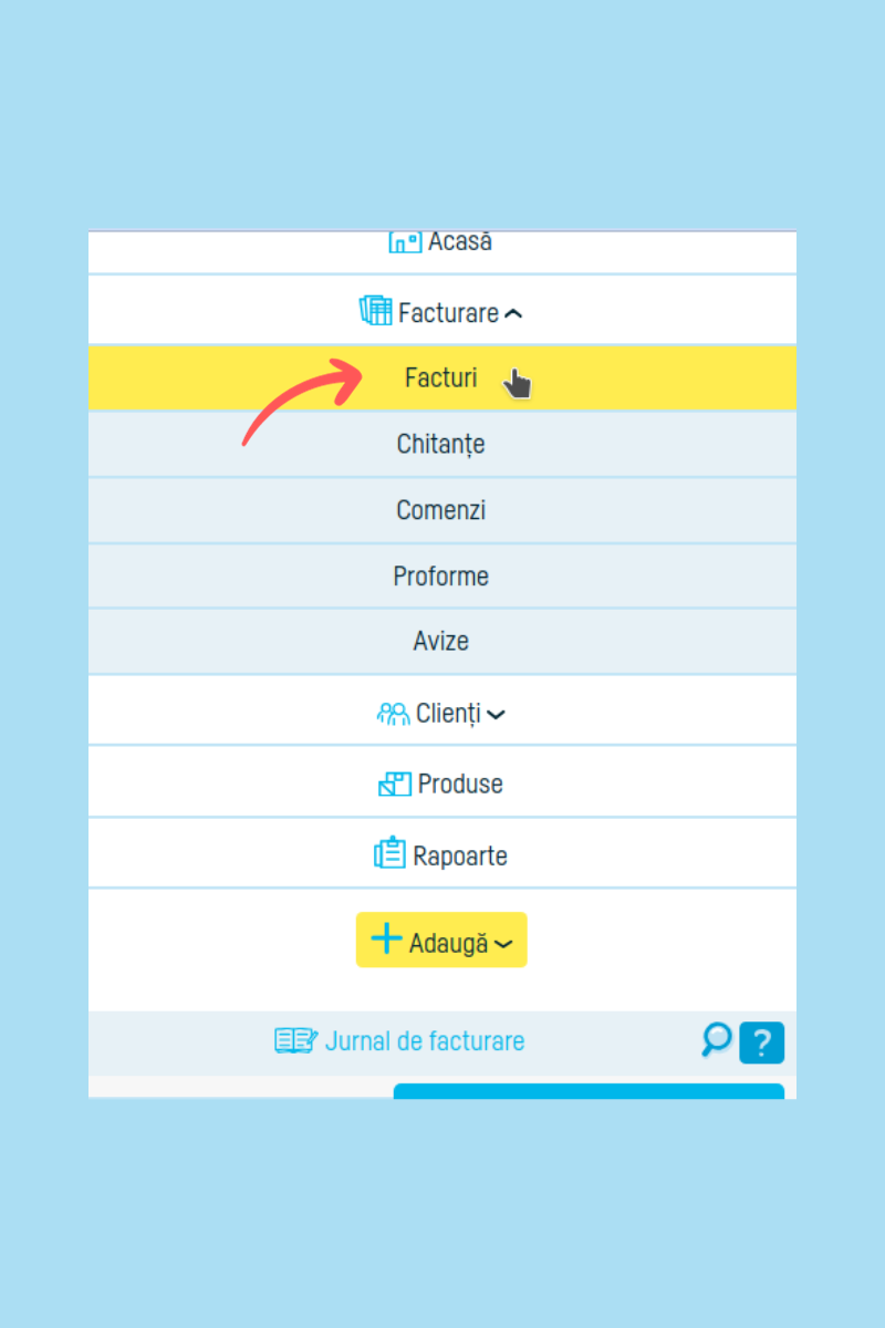 Cum export o factură în Winmentor? - pasul 1