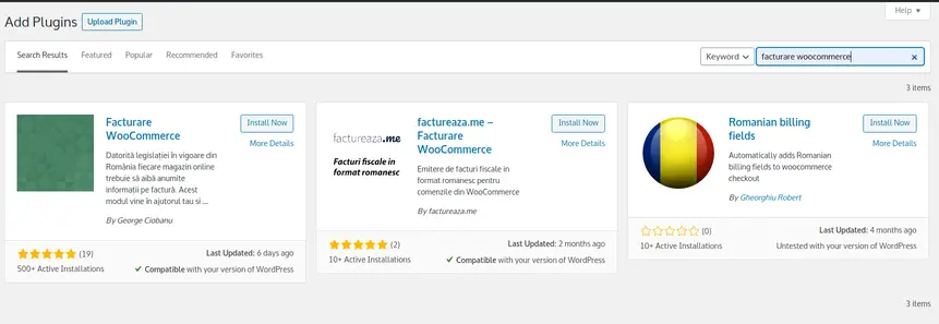 Configurare woocommerce pentru persoane juridice - pasul 1