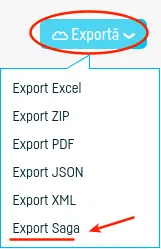 Cum export mai multe facturi în SAGA? - pasul 3